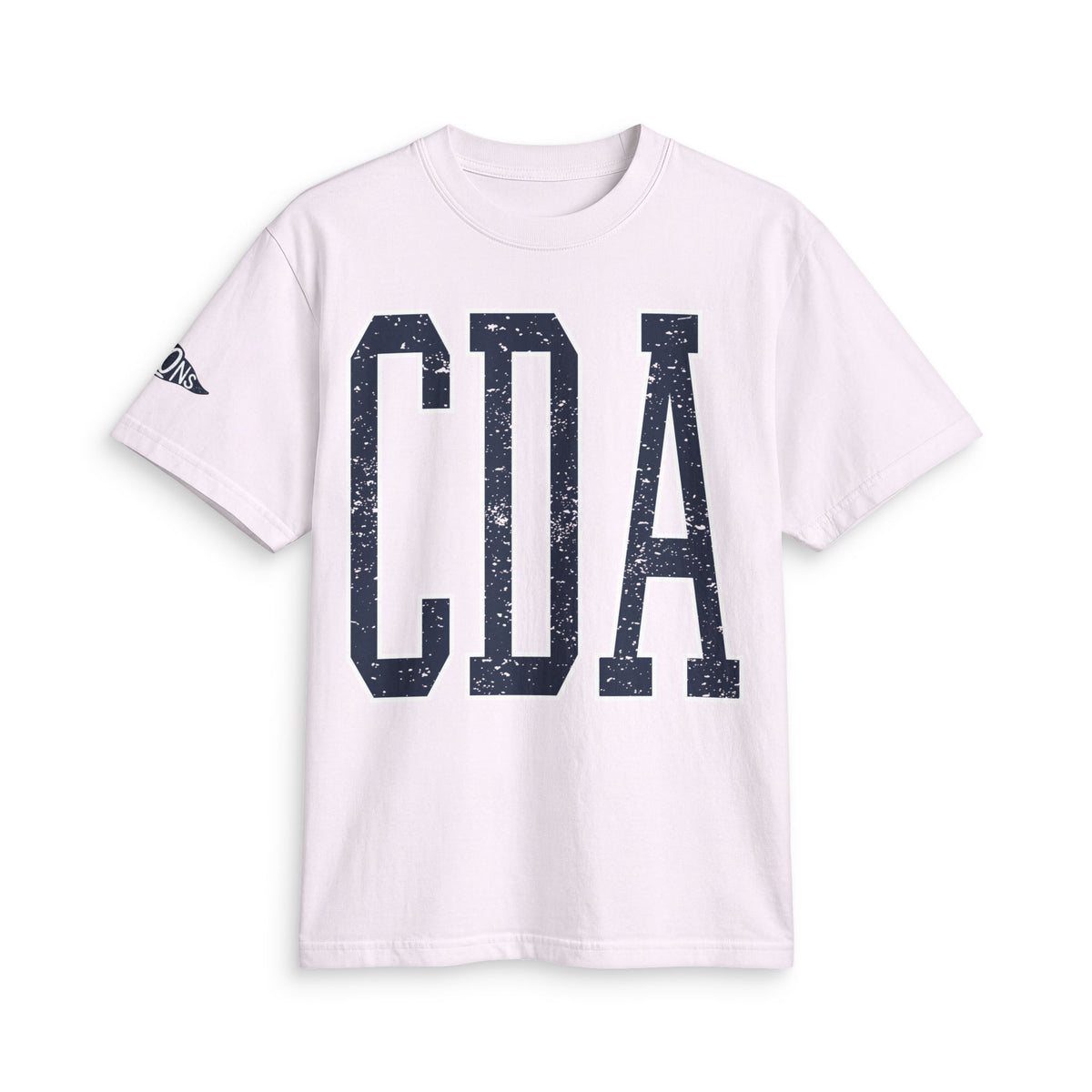 CDA boxy cropped tee with sleeve detail