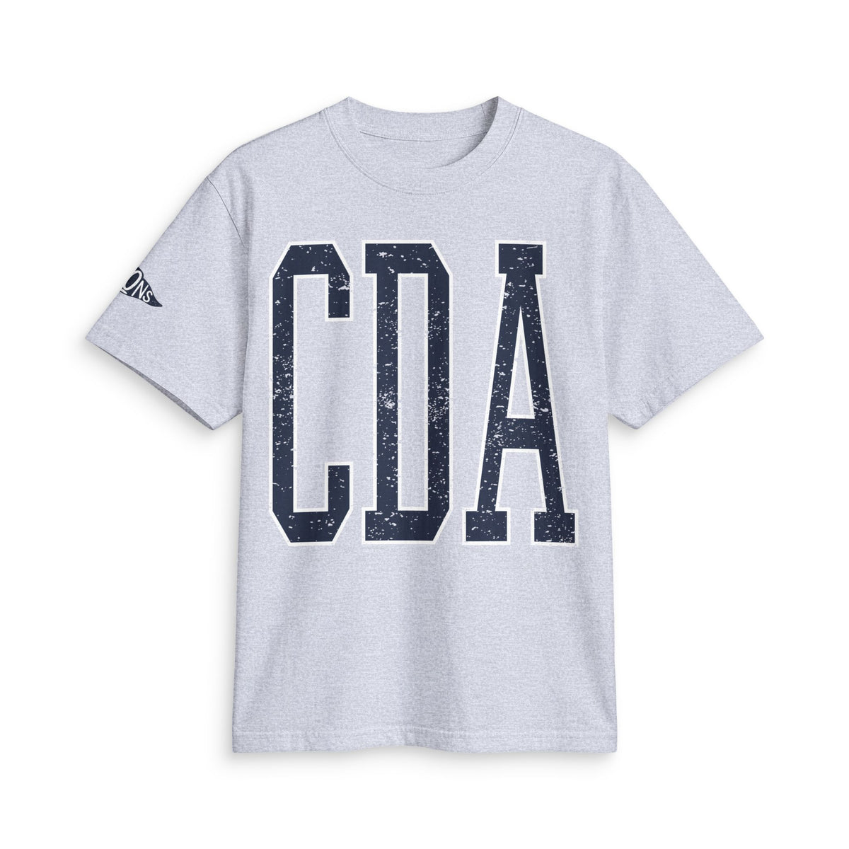 CDA boxy cropped tee with sleeve detail