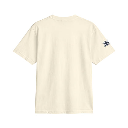 CDA boxy cropped tee with sleeve detail