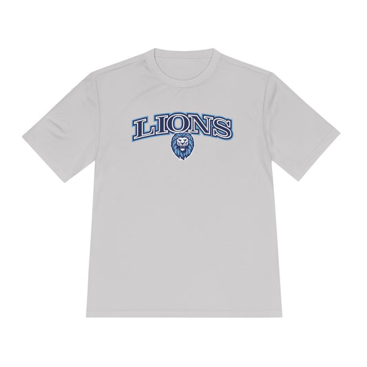 Lions Athletic Logo Tee — Moisture-Wicking Sports T-Shirt