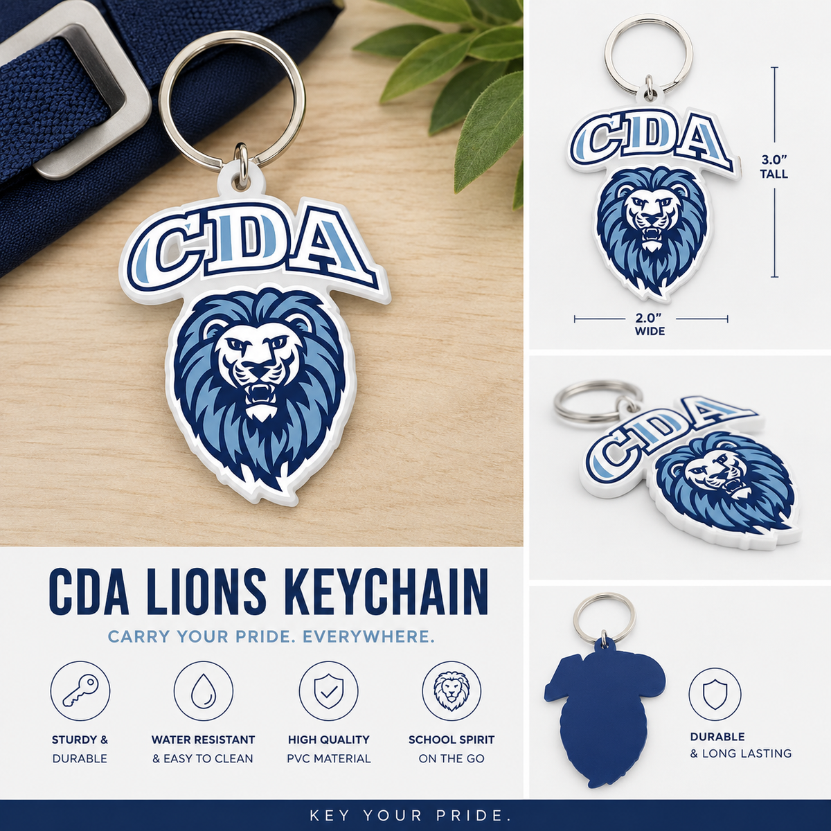 CDA Lion Keychain