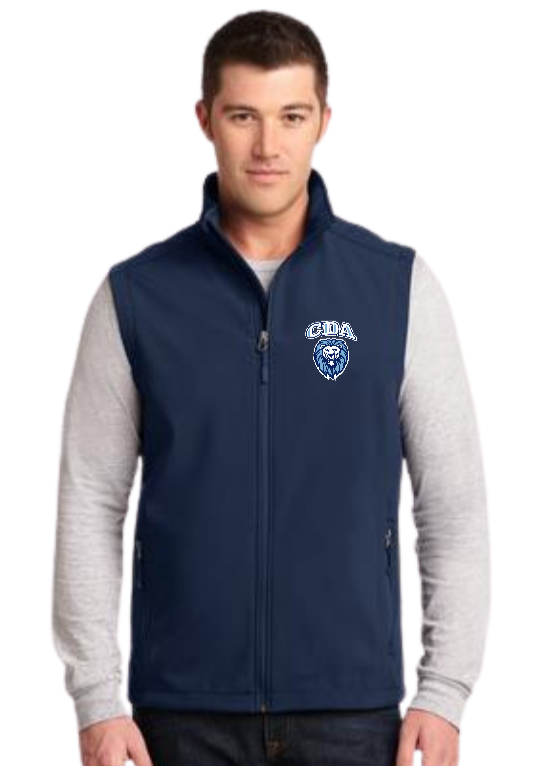 Men's fleece vest embroidered with CDA lion